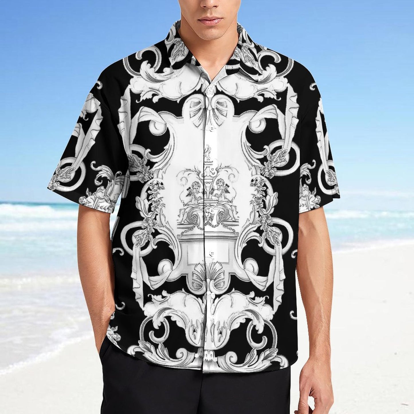 Men's Fashion Casual Printed Short Sleeve Shirts 2306100022