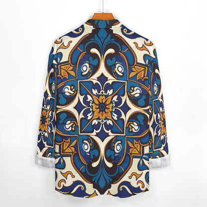 Men's Casual Printed Long Sleeve Shirt 2306103088