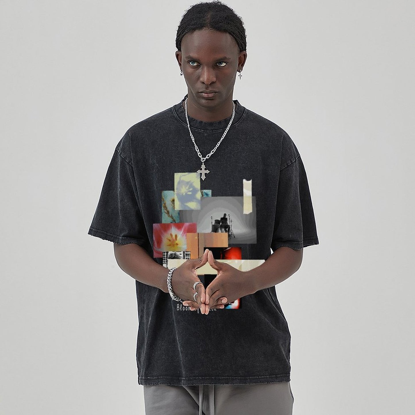 Unisex Vintage Solid Wash T-Shirts 2305102642