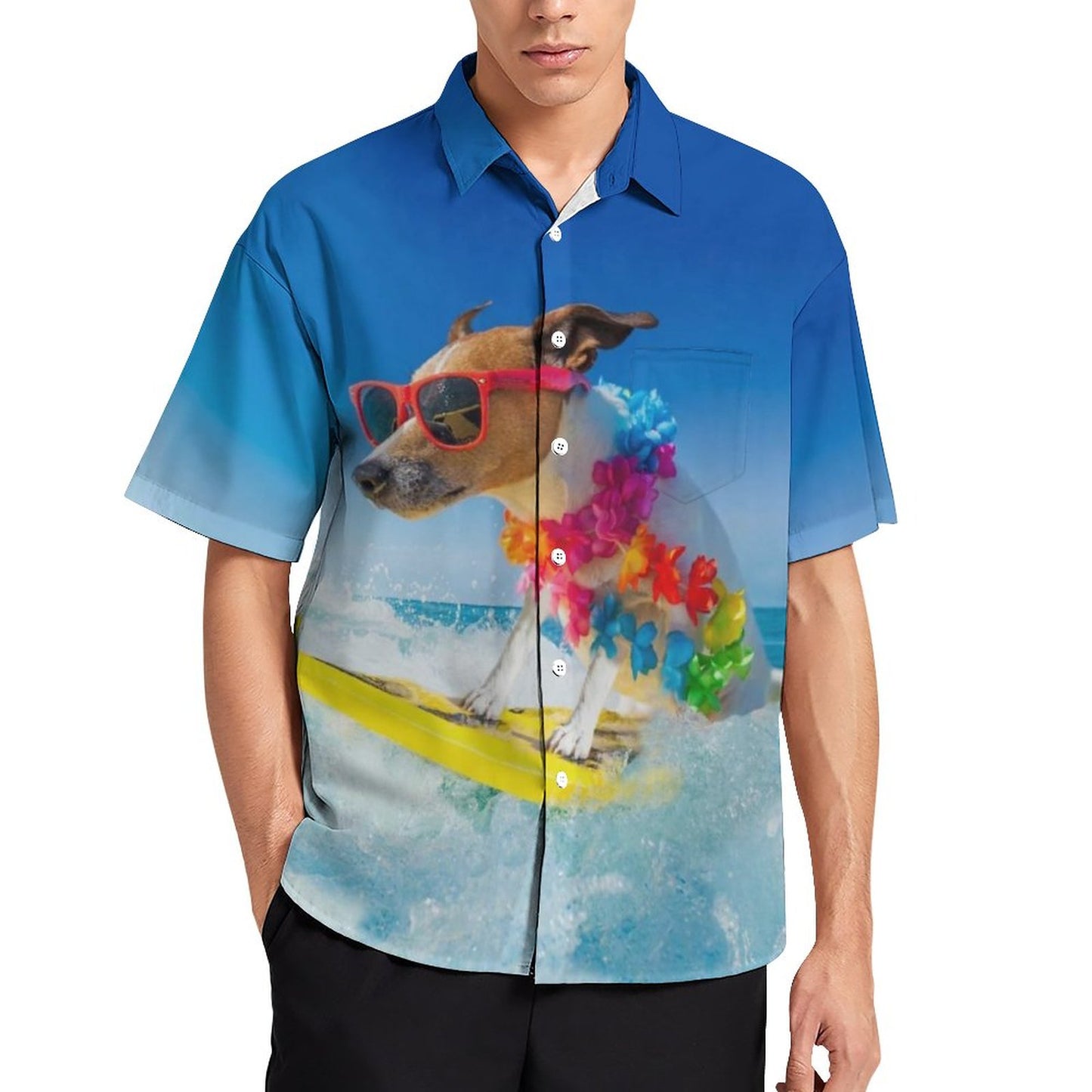 Men's Hawaiian Casual Short Sleeve Shirt 2307100351