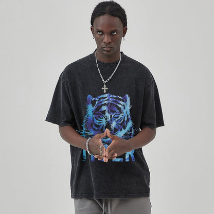 Unisex Vintage Solid Wash T-Shirts 2305101618