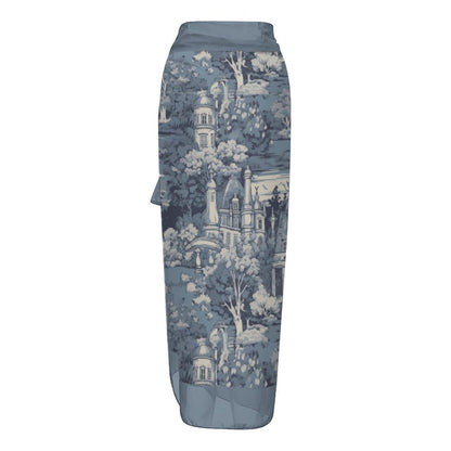 Casual Printed One-Piece Swimsuit And Cover Up 2305102459