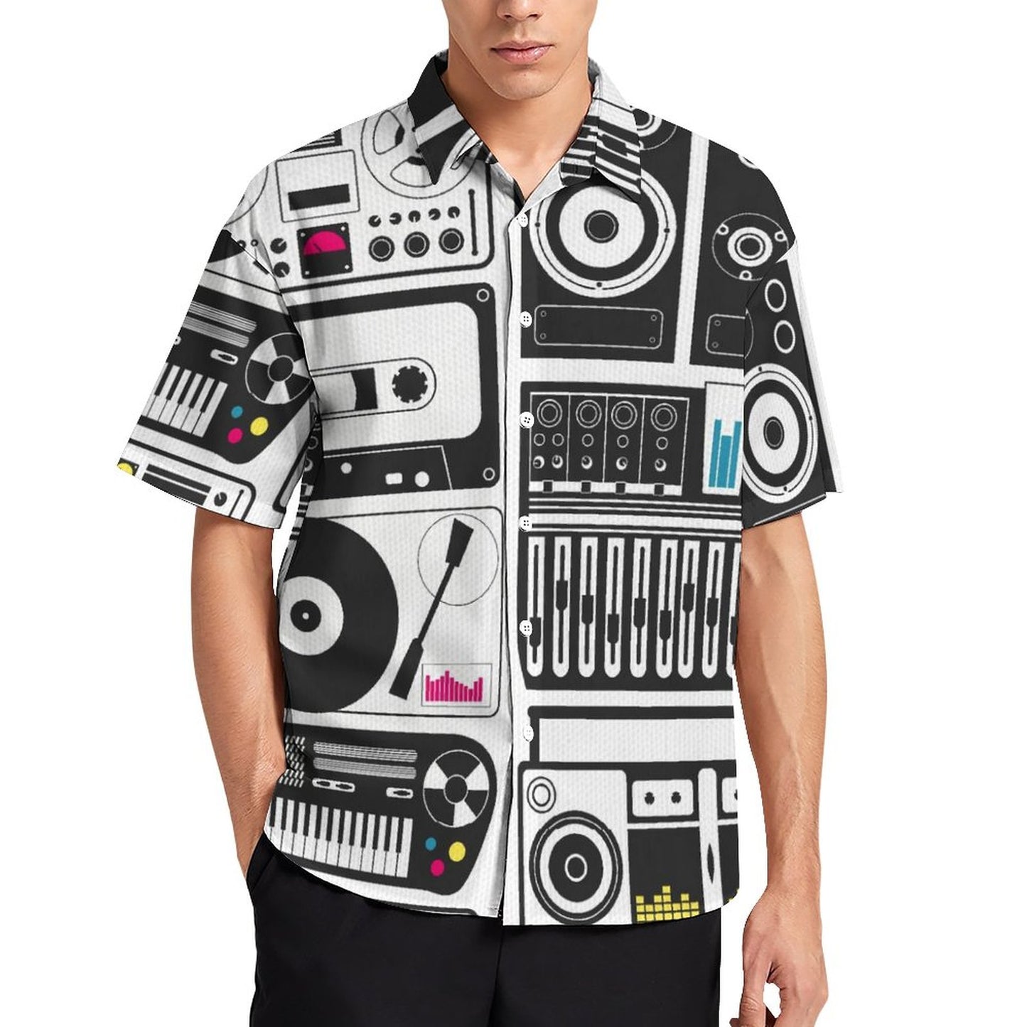 Men's Fashion Casual Printed Short Sleeve Shirts 2306101725