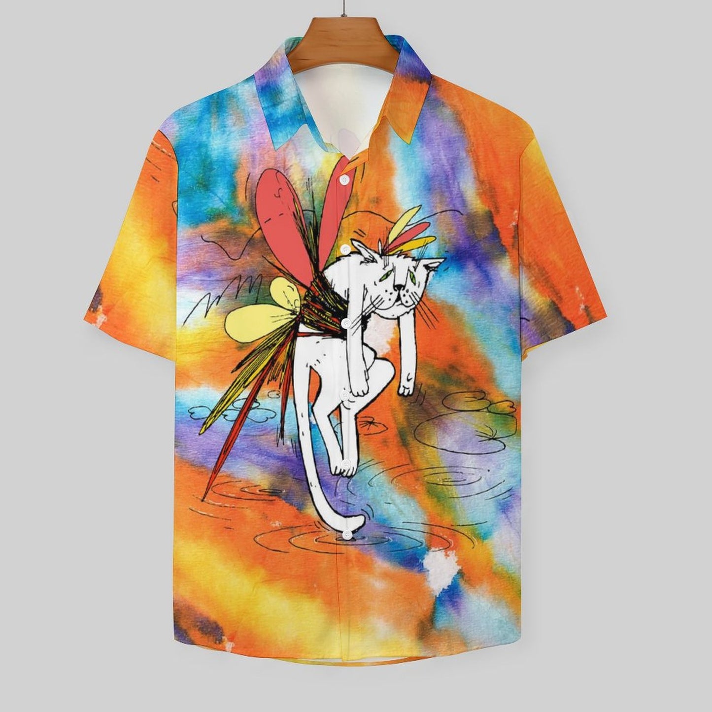 Men's Fashion Casual Printed Short Sleeve Shirts 2306105168