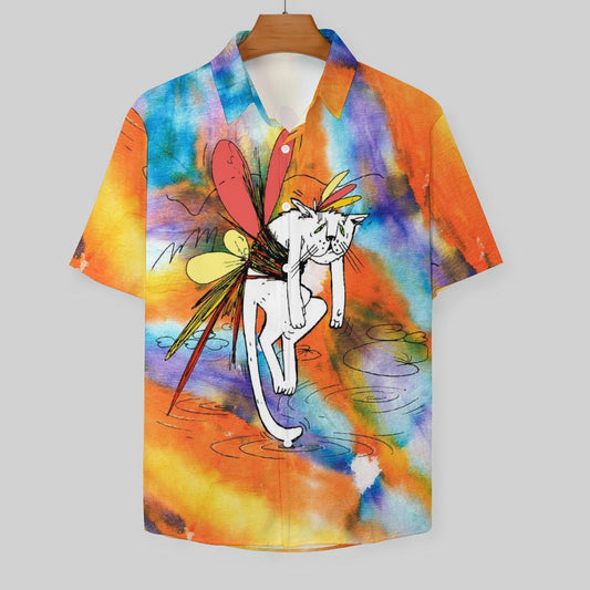 Men's Fashion Casual Printed Short Sleeve Shirts 2306105168