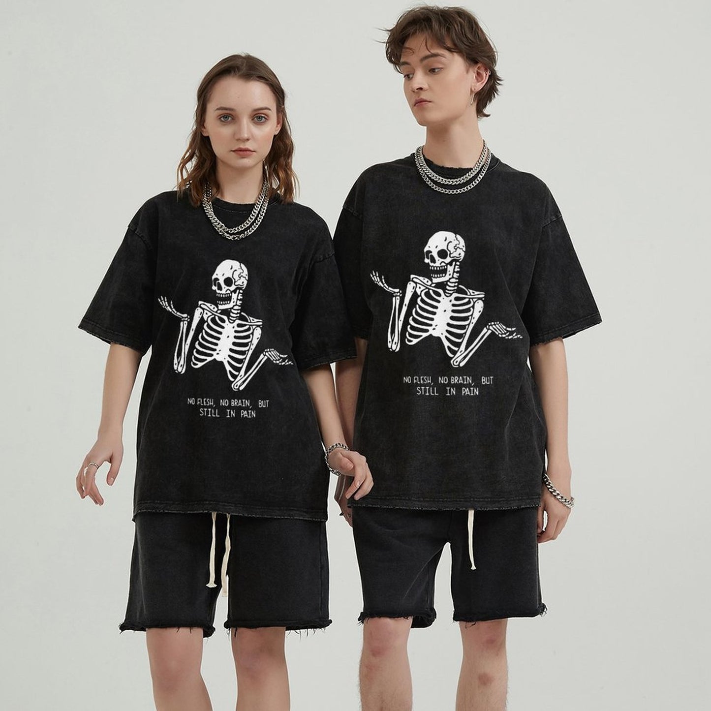 Unisex Vintage Solid Wash T-Shirts 2305101606