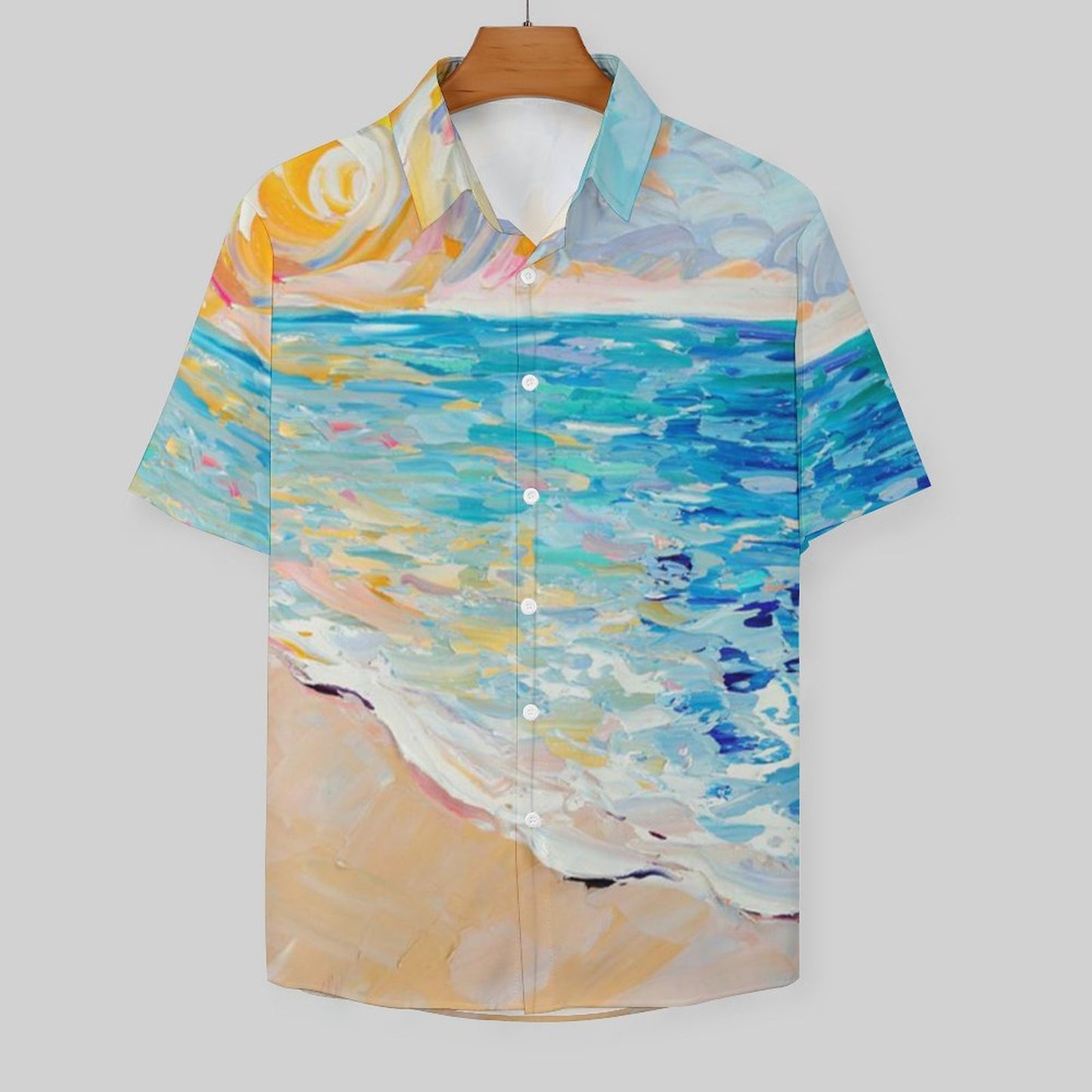Men's Hawaiian Print Resort Shirt 2305101779