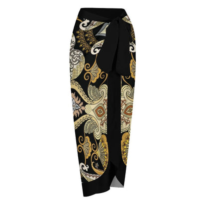 Casual Printed One-Piece Swimsuit And Cover Up 2305102661