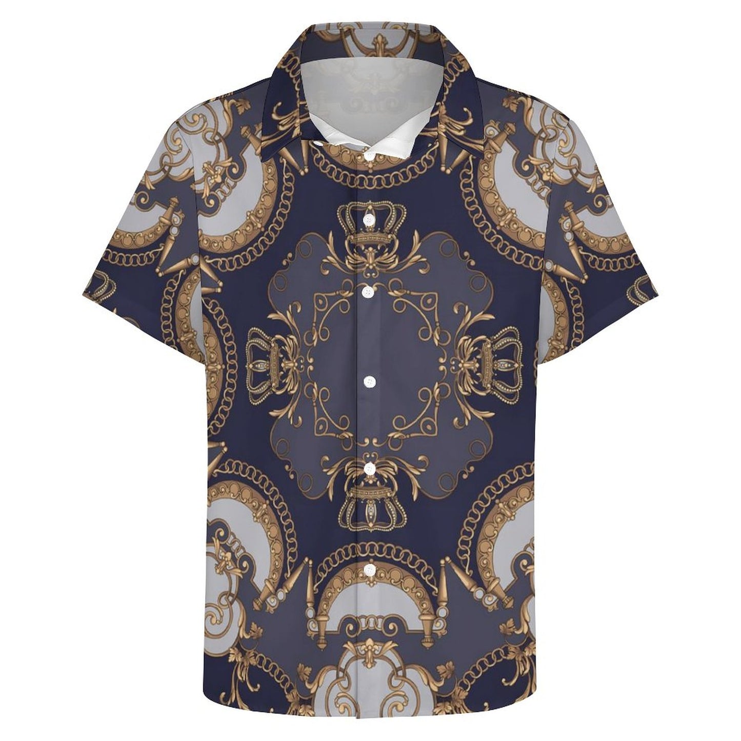 Men's Fashion Casual Printed Short Sleeve Shirts 2306100958