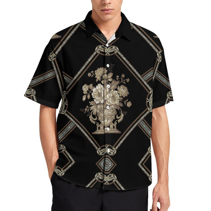 Men's Fashion Casual Printed Short Sleeve Shirts 2306101353
