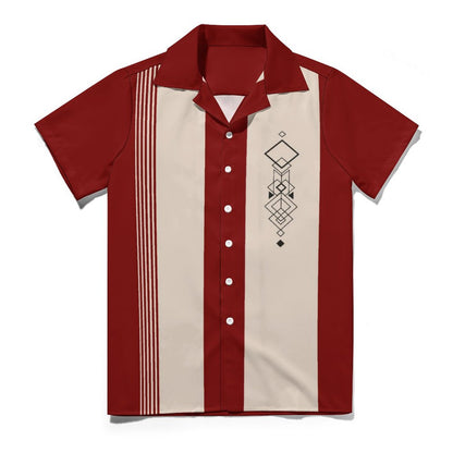Men's Hawaiian Print Casual Shirt 2304104795