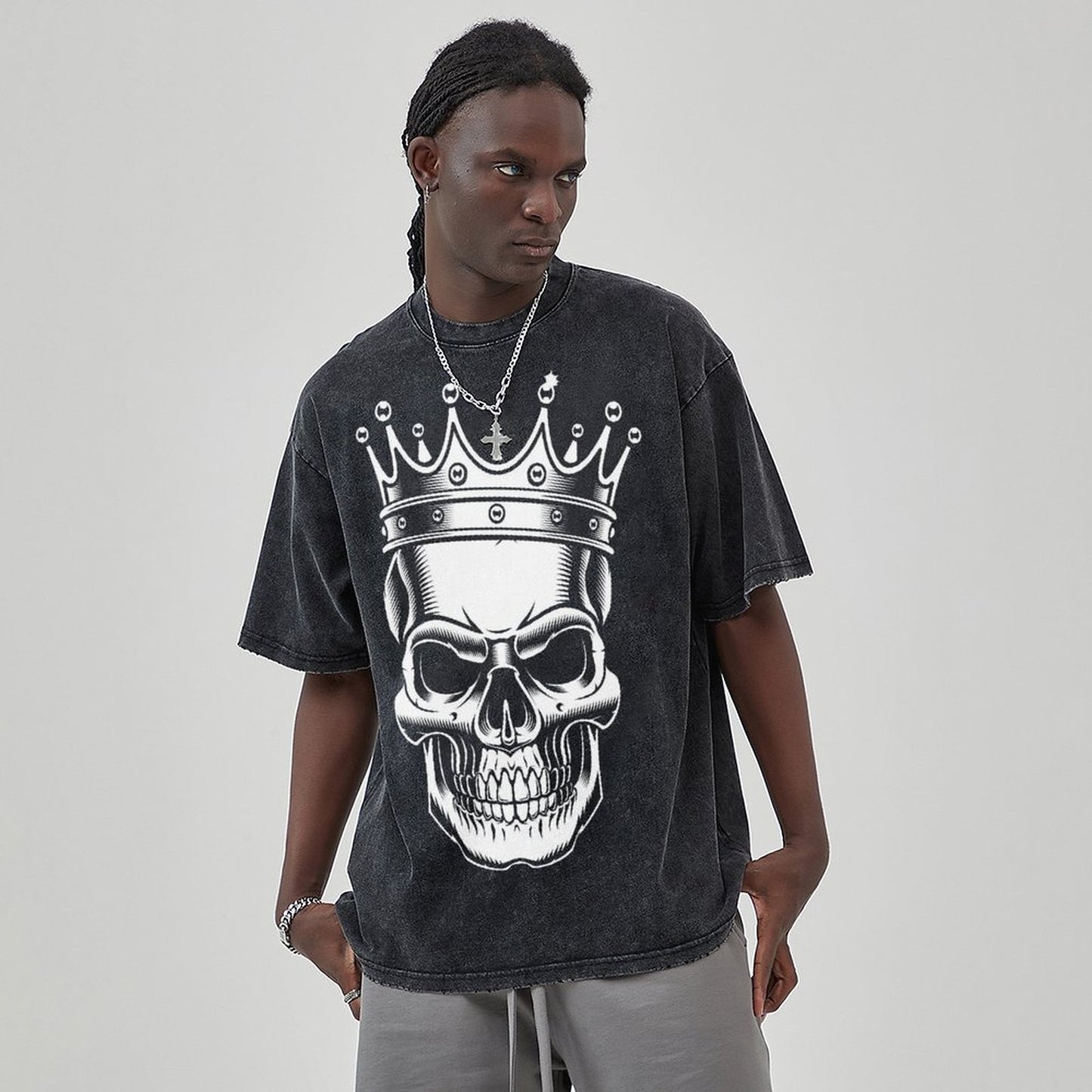 Unisex Vintage Solid Wash T-Shirts 2305101609
