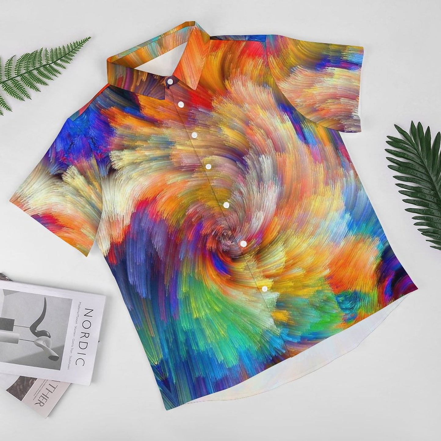 Men's Hawaiian Print Resort Shirt 2304109196