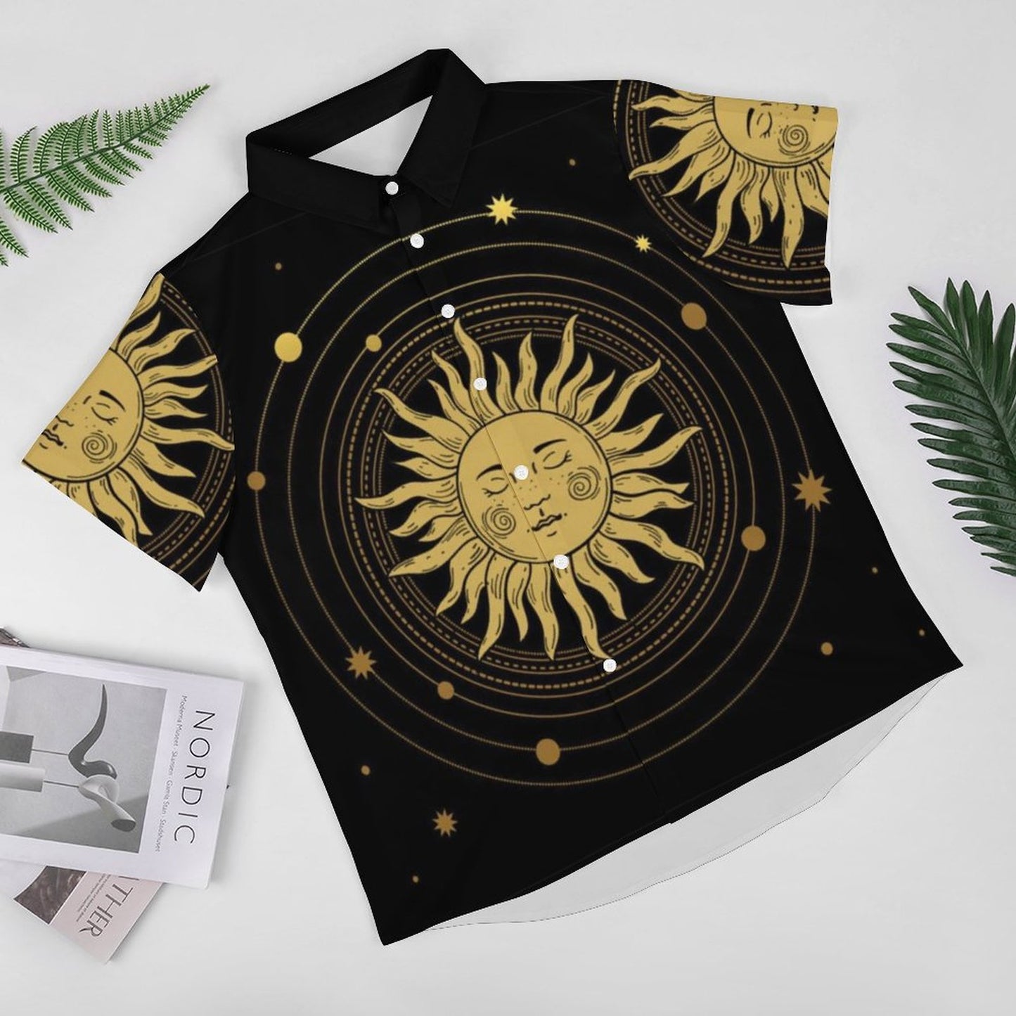 Men's Fashion Casual Printed Short Sleeve Shirts 2306100971