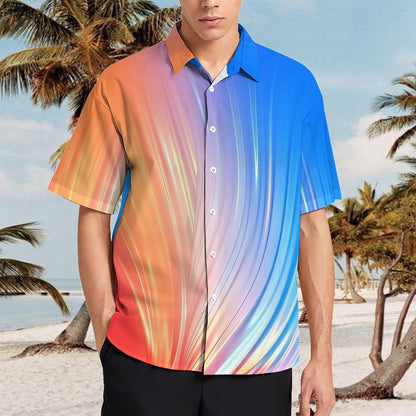 Men's Hawaiian Print Resort Shirt 2304109874