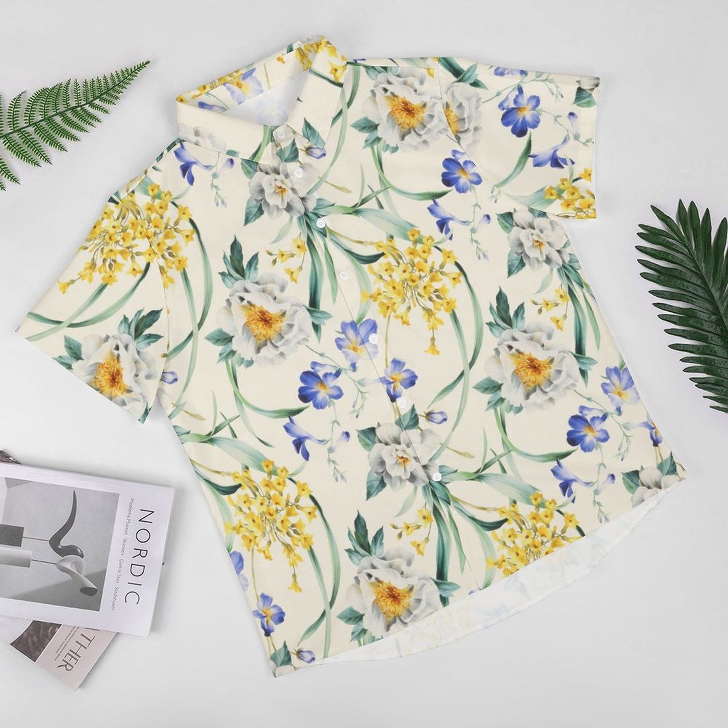 Men's Fashion Casual Printed Short Sleeve Shirts 2305107084