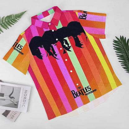 Men's Fashion Casual Printed Short Sleeve Shirts 2306102218