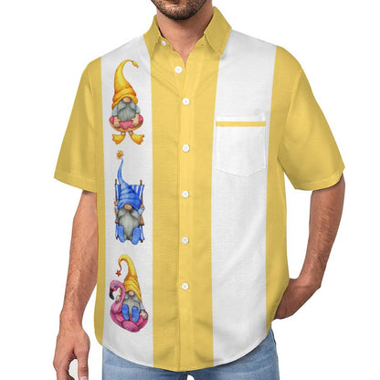 Cocktail Gnomes Cropped Resort Hawaiian Shirt 2305106647