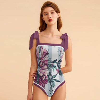 Fashion Printed One-Piece Swimsuit And Cover Up 2305104402