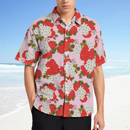 Men's Fashion Casual Printed Short Sleeve Shirts 2305107115