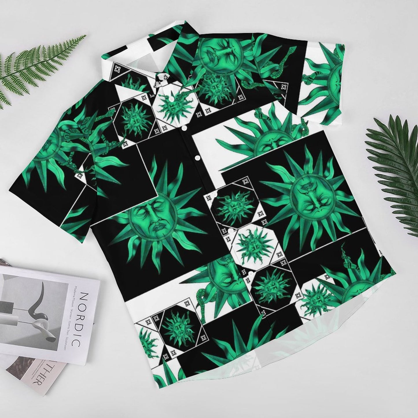 Men's Fashion Casual Printed Short Sleeve Shirts 2306100031
