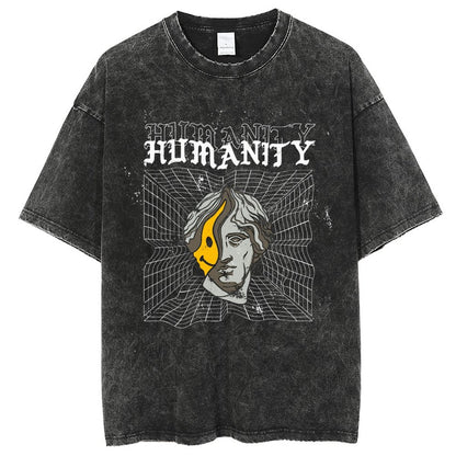 Unisex Vintage Solid Wash T-Shirts 2305102740