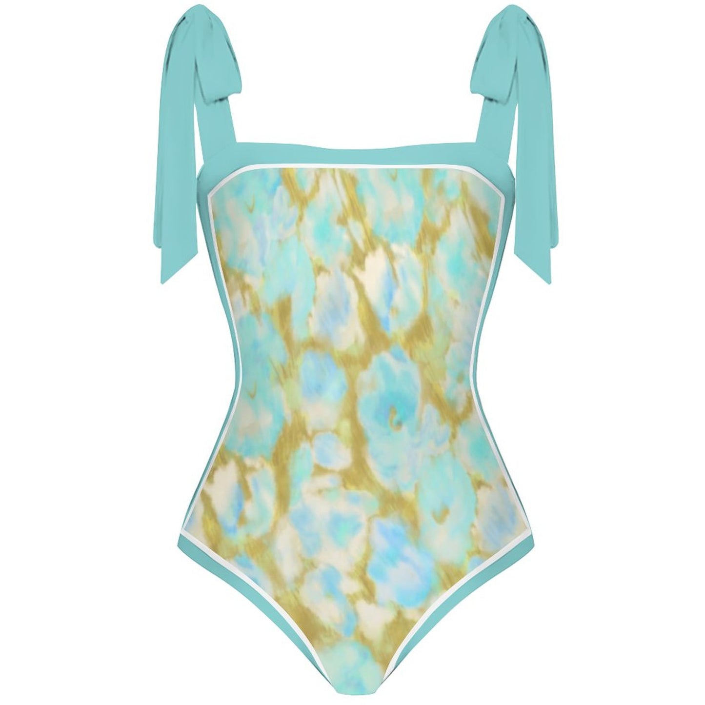 Fashion Printed One Piece Swimsuit And Cover Up 2305105538