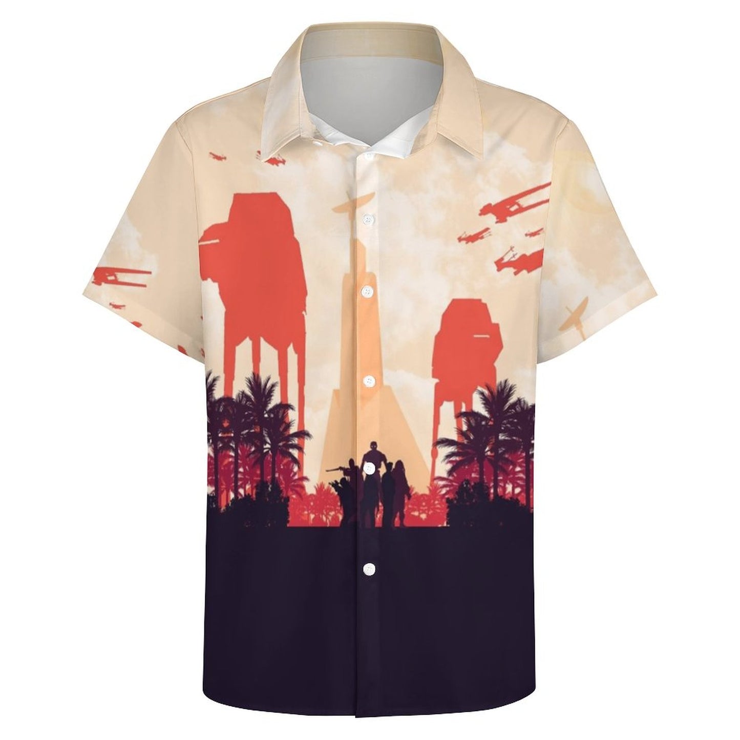 Men's Fashion Casual Printed Short Sleeve Shirts 2306101613
