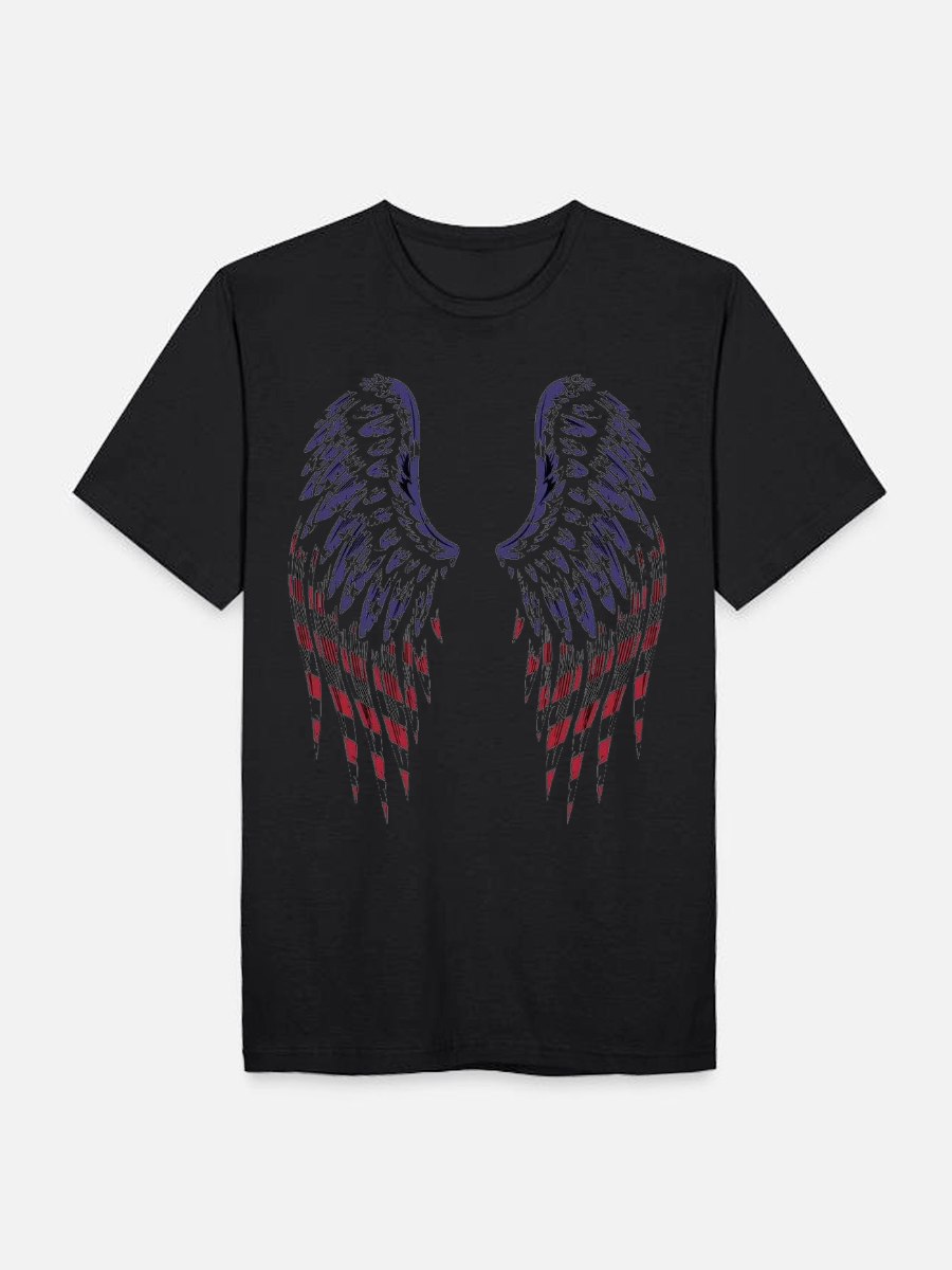 Men's Casual Printed Round Neck Short Sleeve T-Shirt