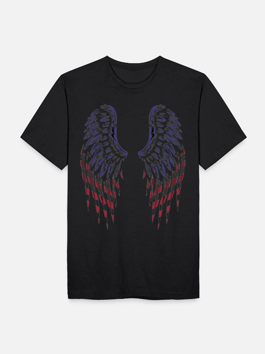 Men's Casual Printed Round Neck Short Sleeve T-Shirt