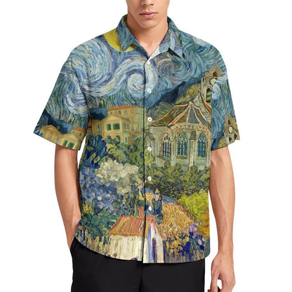 Men's Hawaiian Print Resort Shirt 2305101783