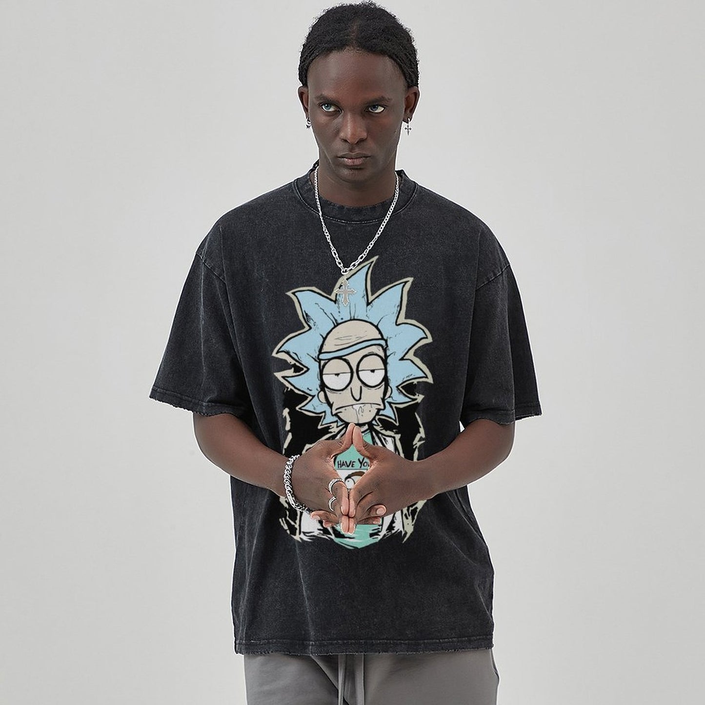 Unisex Vintage Solid Wash T-Shirts 2305103414