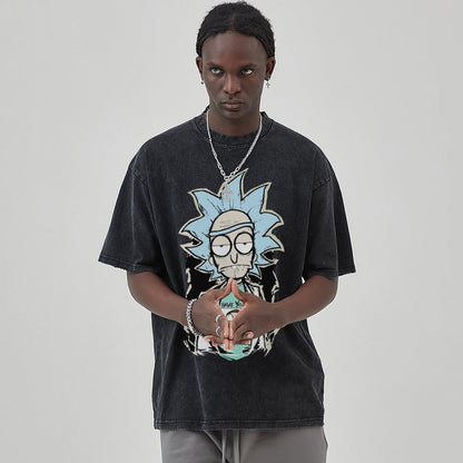 Unisex Vintage Solid Wash T-Shirts 2305103414