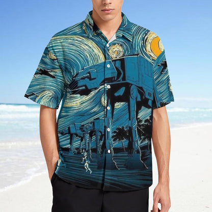 Men's Fashion Casual Printed Short Sleeve Shirts 2306101398