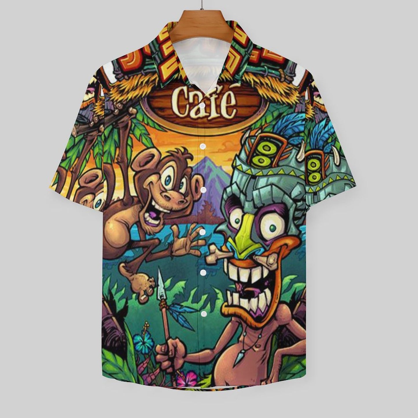 Men's Hawaiian Print Resort Shirt 2305101681