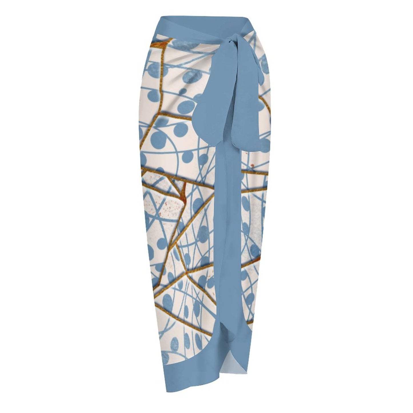 Casual Printed One-Piece Swimsuit And Cover Up 2305102470