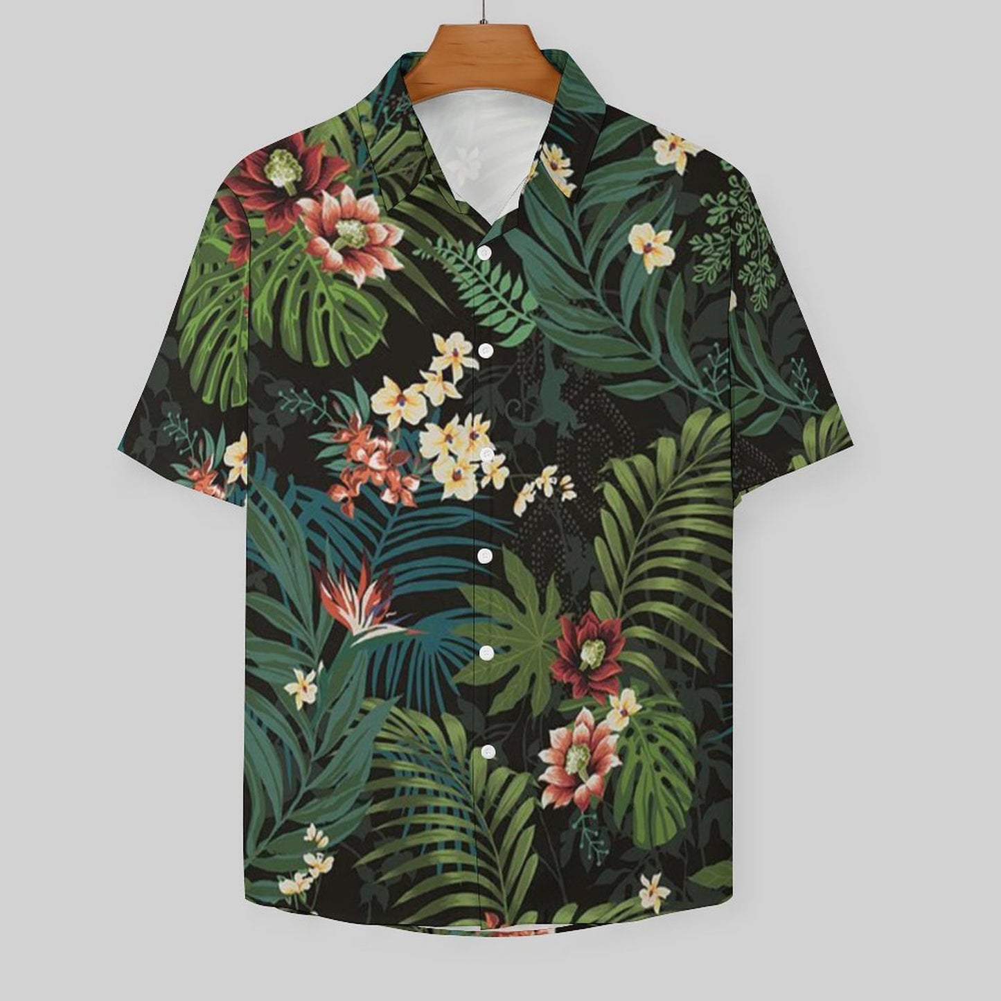 Men's Hawaiian Print Resort Shirt 2305101469