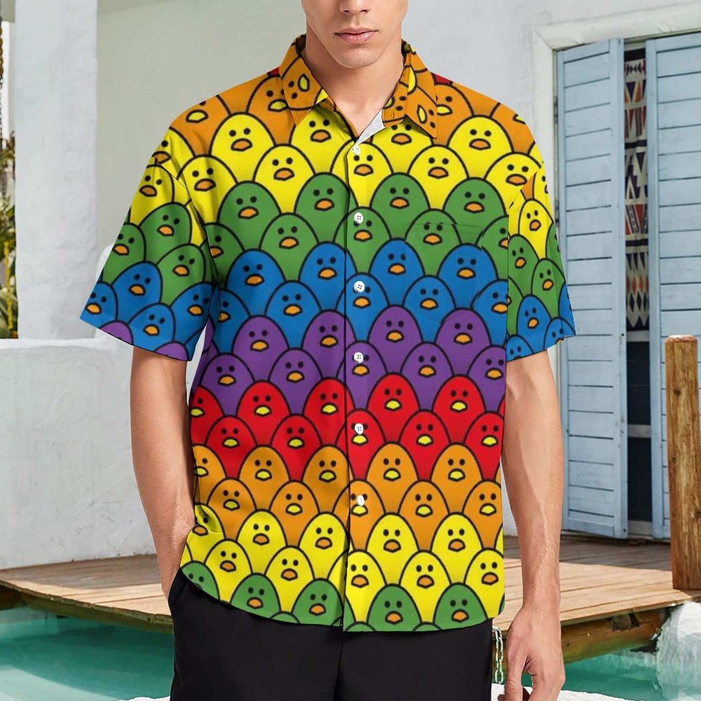 Men's Hawaiian Casual Short Sleeve Shirt 2306103345