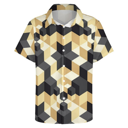 Men's Fashion Casual Printed Short Sleeve Shirts 2306101897