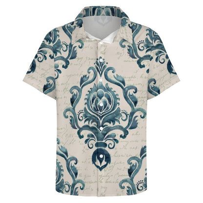 Men's Fashion Casual Printed Short Sleeve Shirts 2306101346