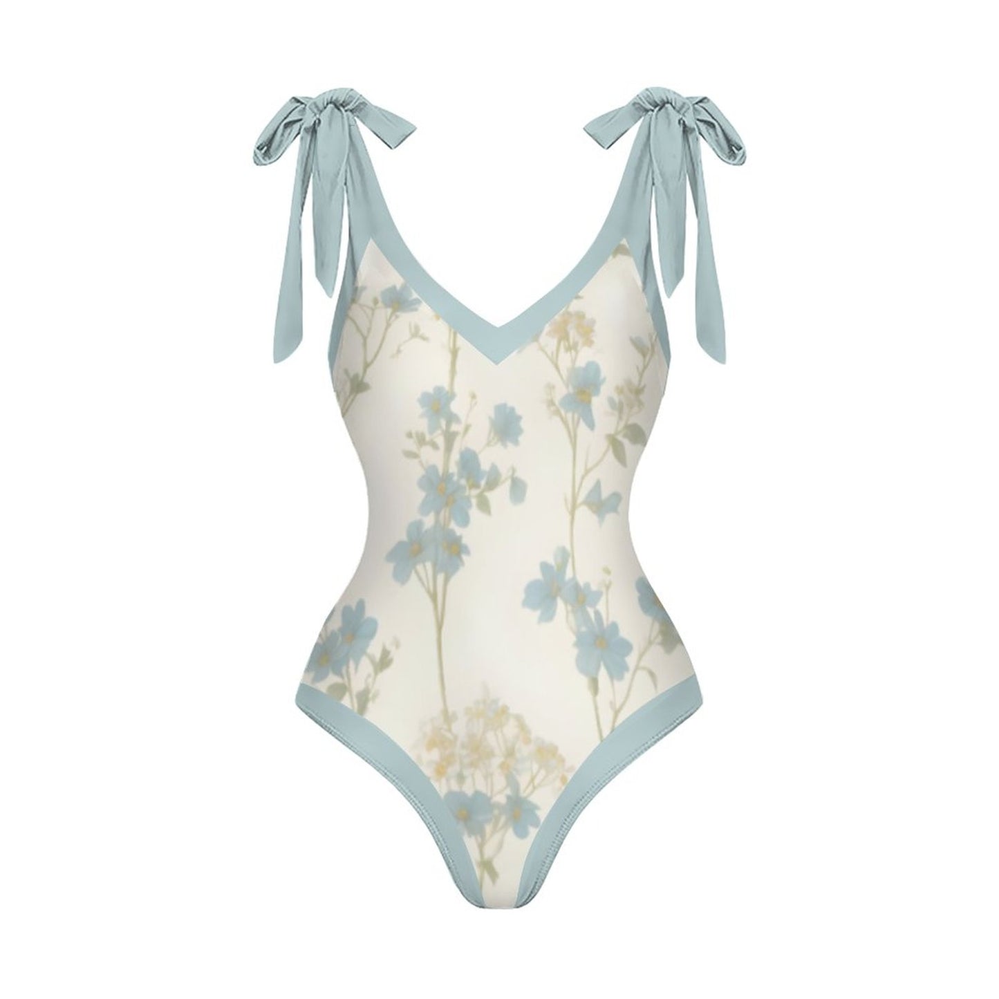 Casual Printed One-Piece Swimsuit And Cover Up 2305102474