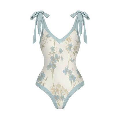 Casual Printed One-Piece Swimsuit And Cover Up 2305102474