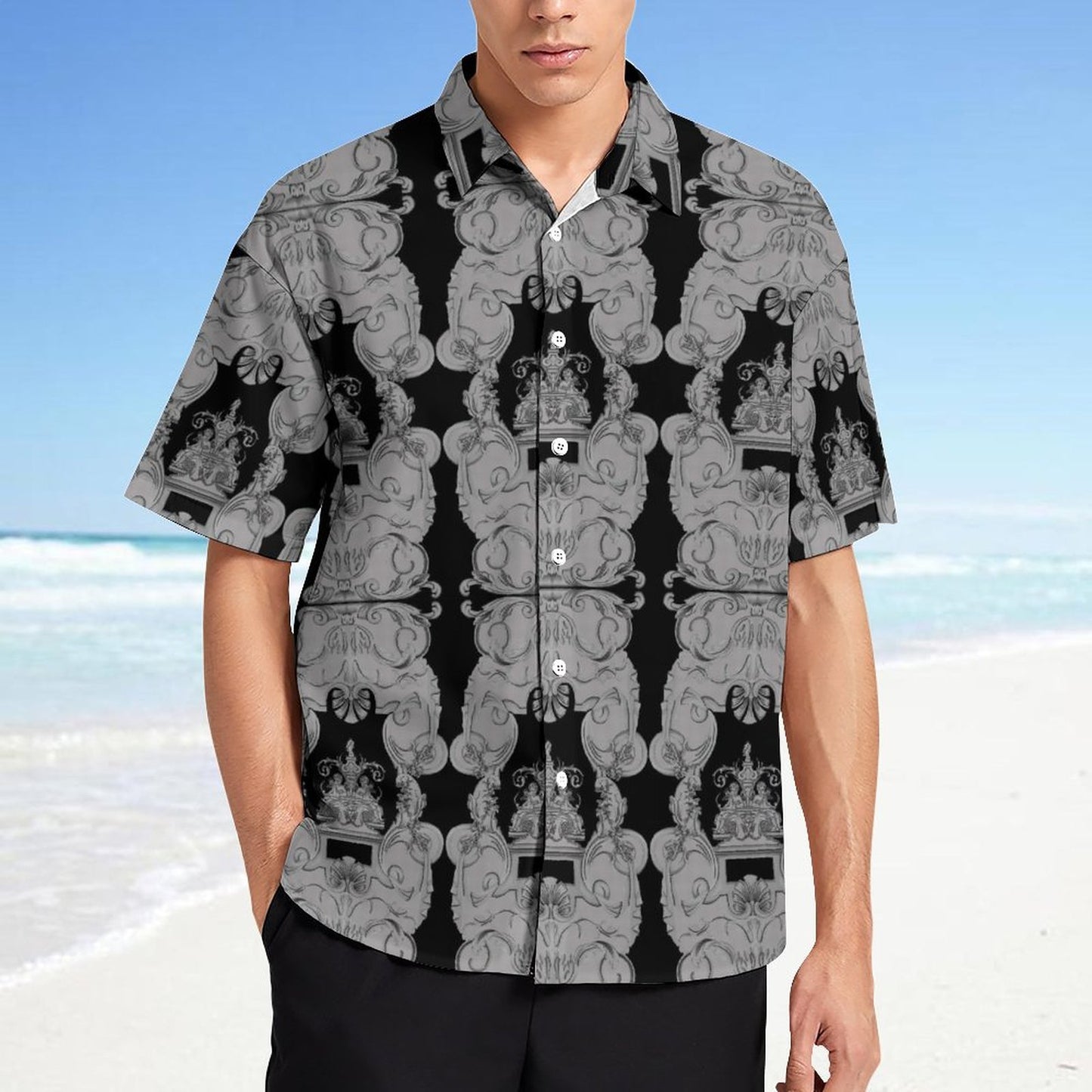 Men's Fashion Casual Printed Short Sleeve Shirts 2306100021