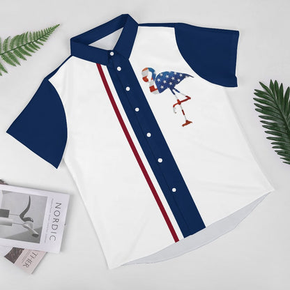 Men's Fashion Casual Printed Short Sleeve Shirts 2306105533