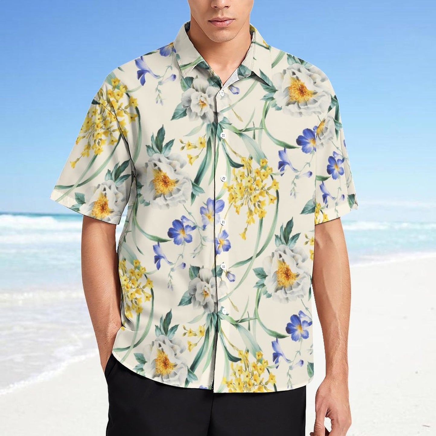 Men's Fashion Casual Printed Short Sleeve Shirts 2305107084