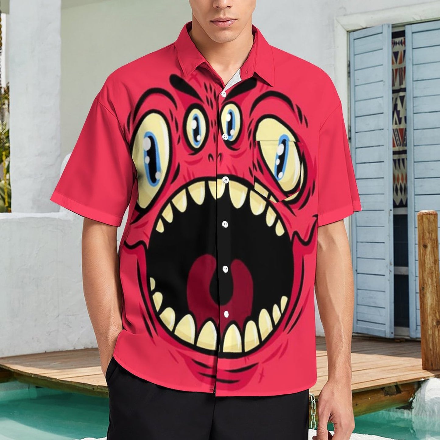 Men's Hawaiian Casual Short Sleeve Shirt 2306103510