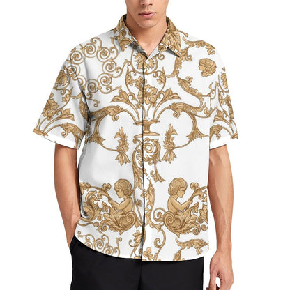 Men's Fashion Casual Printed Short Sleeve Shirts 2306100950
