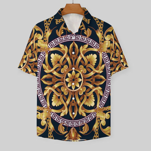 Men's Fashion Casual Printed Short Sleeve Shirts 2306101111