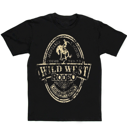 Wild West Rodeo Men's Casual Printed T-Shirt