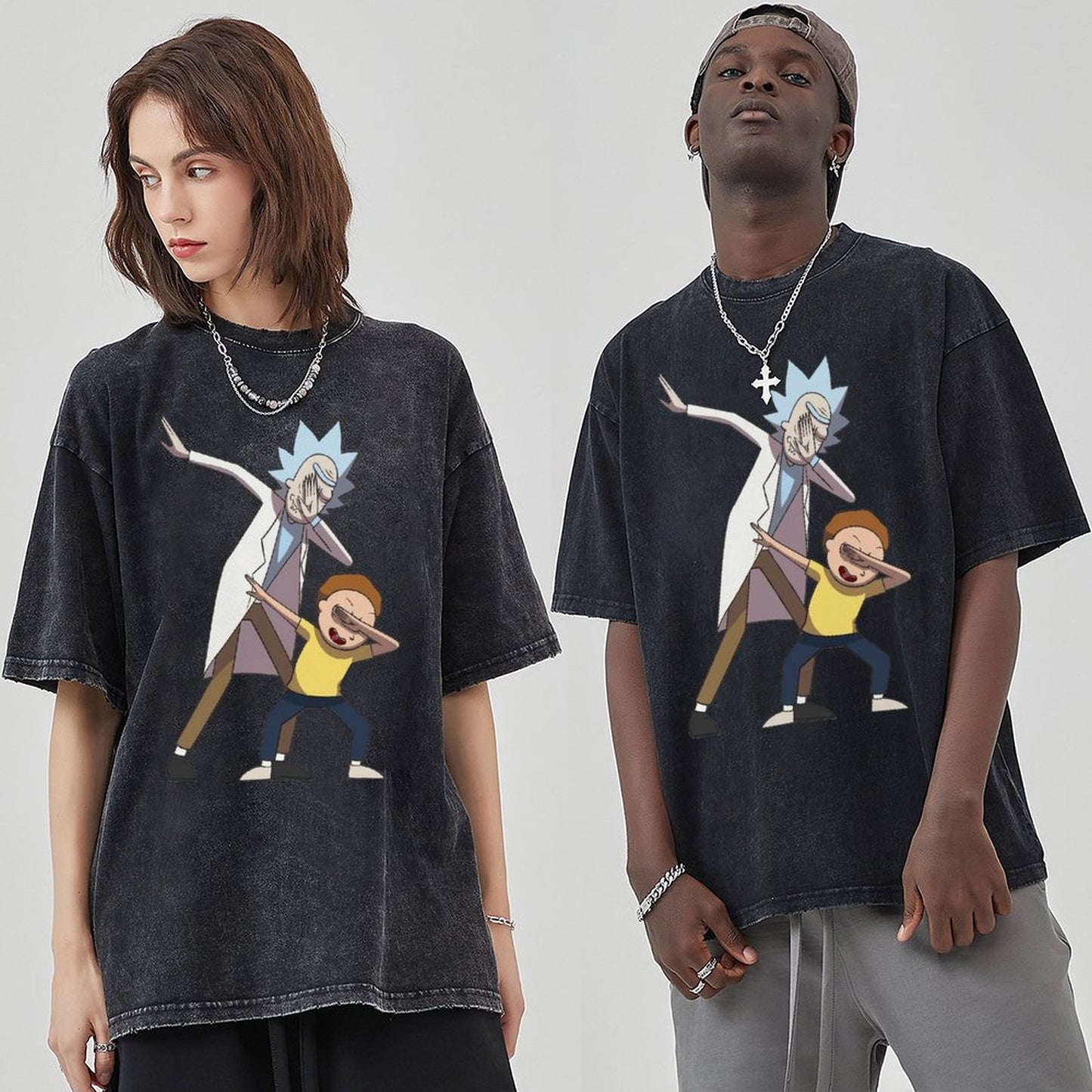 Unisex Vintage Solid Wash T-Shirts 2305103526